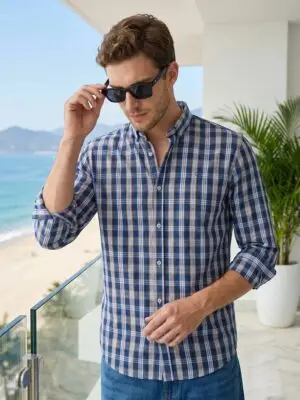 Blue Check Shirt