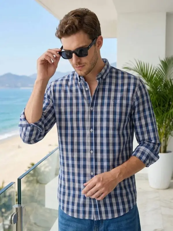 Blue Check Shirt