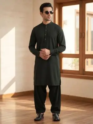 Black Shalwar Kameez